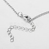 Trendy Alloy Heart Lariat Necklaces NJEW-JN01057-01-4