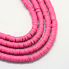 Handmade Polymer Clay Beads X-CLAY-R067-3.0mm-31-1