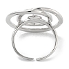 Rack Plating Brass Open Cuff Ring Settings KK-Z071-30P-3