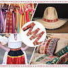 Ethnic Style Polyester Jacquard Ribbon OCOR-WH0078-478B-06-5