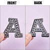 Alphabet Resin Rhinestone Patches DIY-GF0009-18B-7