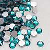 Blue Zircon Faceted Glass Flat Back Rhinestone for Nail Art X-RGLA-C002-SS6-229-2