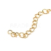 Rack Plating Brass Curb Chain Extender KK-Q807-09G-3