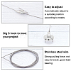 Stainless Steel Adjustable Wall Hooks AJEW-WH0018-88P-5