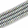 Electroplate Non-magnetic Synthetic Hematite Beads Strands G-N0318-01C-1