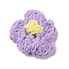 Two Tone Plum Blossom Handmade Crochet Cotton Ornament Accessories AJEW-WH0326-51J-1