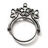 Alloy Open Back Bezel Pendants PALLOY-I223-02B-1