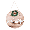 Wooden Ornaments HJEW-WH0006-42-1