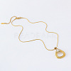 3Pcs Stainless Steel Teardrop Pendant Necklaces for Women UY8190-3