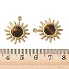 Natural Tiger Eye Pendants STAS-G397-03G-03-3