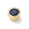 Flat Round Brass Micro Pave Cubic Zirconia Cabochons KK-P345-13G-A09-2