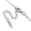 304 Stainless Steel Pendant Necklaces for Women NJEW-H020-01P-3
