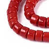 Opaque Solid Color Glass Beads Strands GLAA-N026-2x4mm-06-3