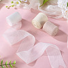 3 Rolls 3 Colors Wrinkle Polyester Ribbon OCOR-TA0002-98C-6