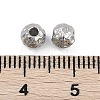 Anti-Tarnish Textured 316 Surgical Stainless Steel Beads STAS-M106-01D-P-2