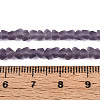 Frosted Transparent Glass Beads Strands LS-GLAA-N016-4mm-02-4