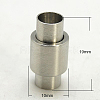 304 Stainless Steel Magnetic Clasps X-STAS-H048-6-1