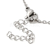 306 Stainless Steel Pendant Necklace for Women NJEW-Q772-01P-06-3
