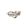 Adjustable Alloy and Glass Cuff Rings FS-WG0ACF8-02-2