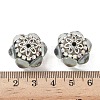 Acrylic Rhinestone Rondelle Beads CLAY-NH0003-02AS-08-3