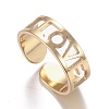 Brass Cuff Rings RJEW-F109-02-2