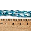 Transparent Electroplate Glass Beads Strands GLAA-K064-05A-PL02-4