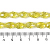 Transparent Electroplate Glass Beads Strands EGLA-N013-T8mm-B26-4