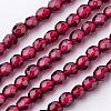 Natural Garnet Bead Strands G-K145-F-3mm-A-1