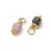 Natural Multicolor Tourmaline Pendants PALLOY-JF05319-3
