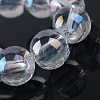 Electroplate Glass Beads Strands EGLA-Q062-8mm-A09-4