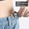 HOBBIESAY 6Pcs 3 Colors Butterfly Alloy Adjustable Jean Button Pins FIND-HY0003-17-6