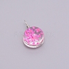 Transparent Glass Pendants GLAA-TAC0003-06A-1