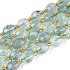 Natural Green Fluorite Beads Strands G-N342-53-8x6-12-2