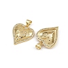 Brass Micro Pave Cubic Zirconia Pendants ZIRC-I367-07G-06-2