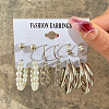 Alloy & Plastic Pearl Earring Sets WG01624-24-1