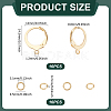 304 Stainless Steel Leverback Earring Findings STAS-UN0063-64-3
