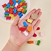   50 Pcs Mixed Color Fish Wood Beads Gifts Ideas for Children's Day WOOD-PH0002-08M-LF-2
