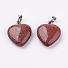 Synthetic Goldstone Pendants G-G956-B15-FF-3