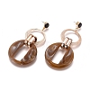 Imitation Gemstone Style Acrylic Dangle Earrings EJEW-JE03673-01-3