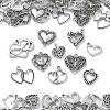 100pcs 10 Style Tibetan Style Alloy Charms TIBEP-CJ0001-39-3