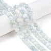 Dyed Natural White Jade Beads Strands G-T138-8mm-210-41-1