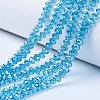 Electroplate Glass Beads Strands EGLA-A034-T3mm-A13-1