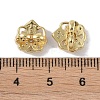 Brass Micro Pave Cubic Zirconia Slide Charms KK-E110-11G-3