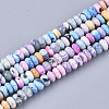 Natural Fire Crackle Agate Beads Strands G-T118-73A-1