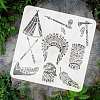 PET Hollow Out Drawing Painting Stencils DIY-WH0391-0603-3