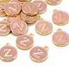Golden Plated Alloy Enamel Charms X-ENAM-S118-07Z-4
