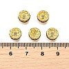 Brass Rhinestone Spacer Beads RB-A014-Z8mm-10G-4