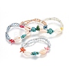 Electroplate Glass Beads Stretch Bracelets BJEW-JB04099-1