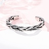 Retro 316 Surgical Stainless Steel Cuff Bangles BJEW-C142-14E-AS-2