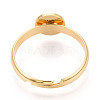 Brass Cuff Ring Findings KK-N274-18G-3